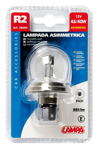 12V Lampada alogena - H7 - 55W - PX26d - 1 pz - D/Blister