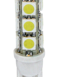 12V Hyper-Led 39 – 13 SMD x 3 chips – (T10) – W2,1×9,5d – 2 pz  – D/Blister – Bianco – Doppia polarità